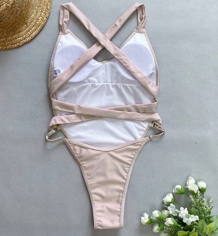 Traje de baño con espalda abierta - Dressygt