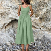 Vestido midi de tirantes corte A - Dressygt