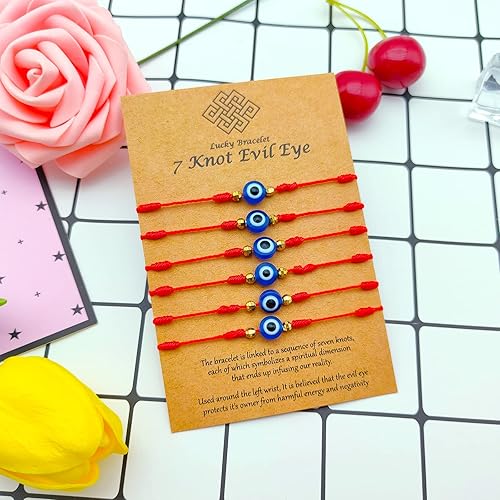 Set de pulseras rojas con ojo turco - Dressygt