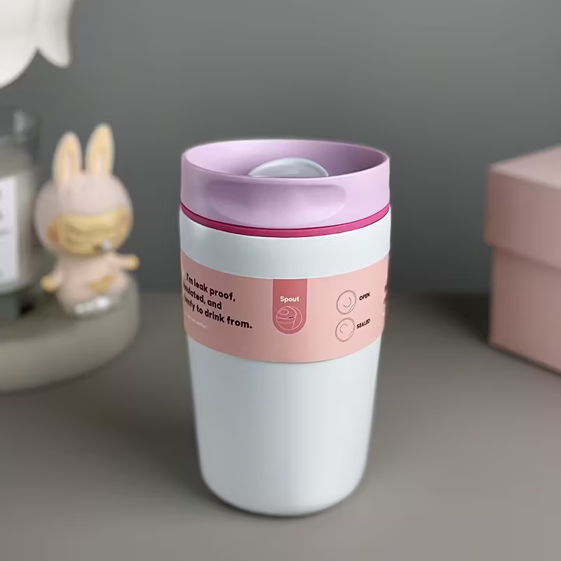 Vaso de acero inoxidable con tapa aislada