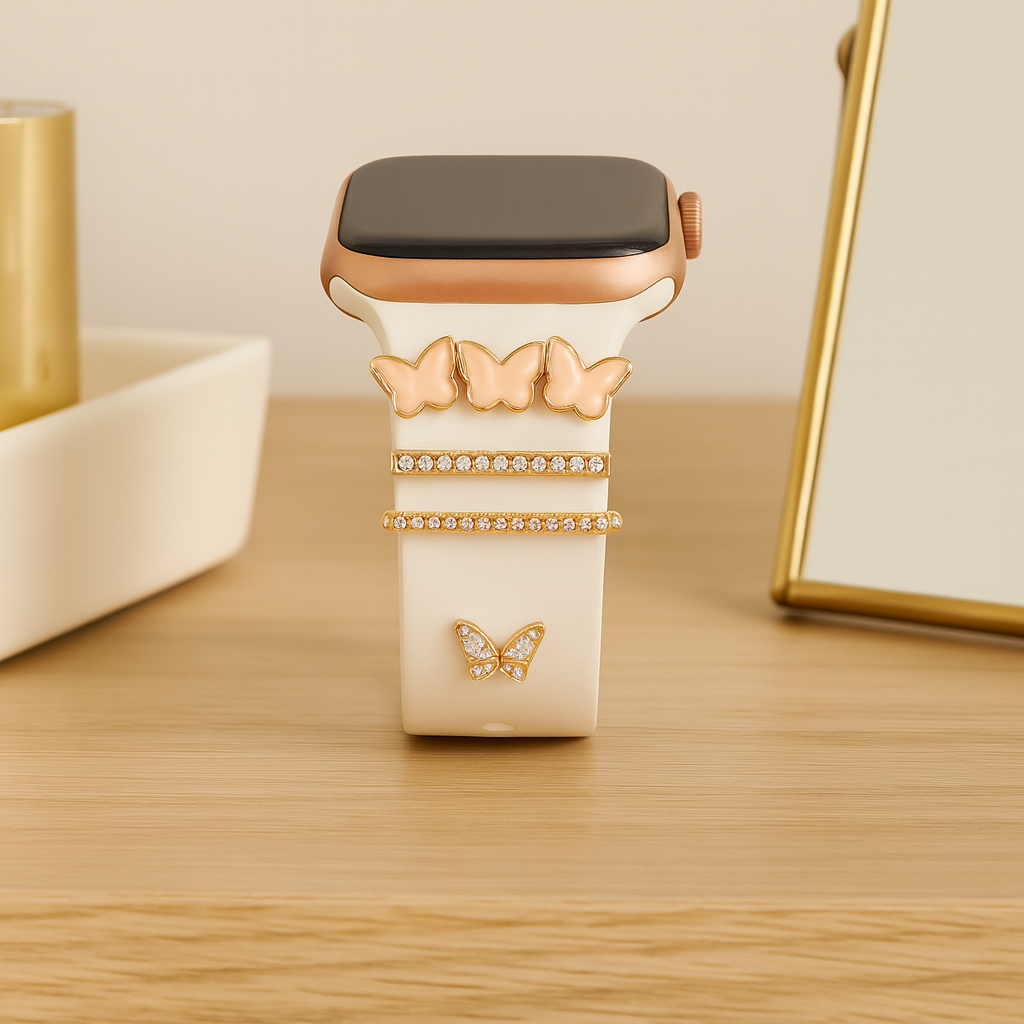 Set de charms de mariposa para smartwatch