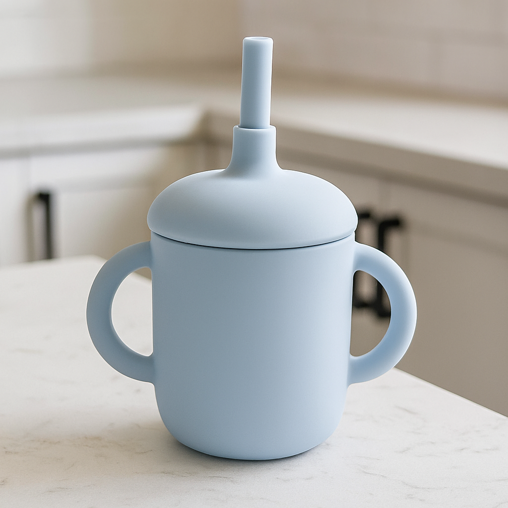 Vaso con pajilla de silicona para niños - Dressygt