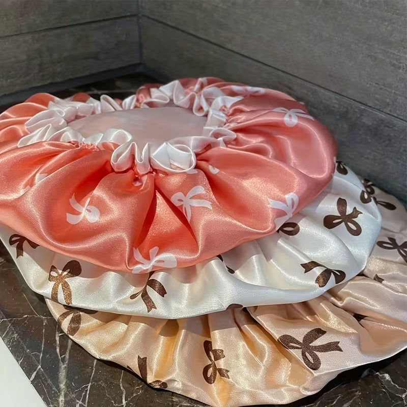 Gorro de baño impermeable satinado