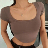Crop top corto básico