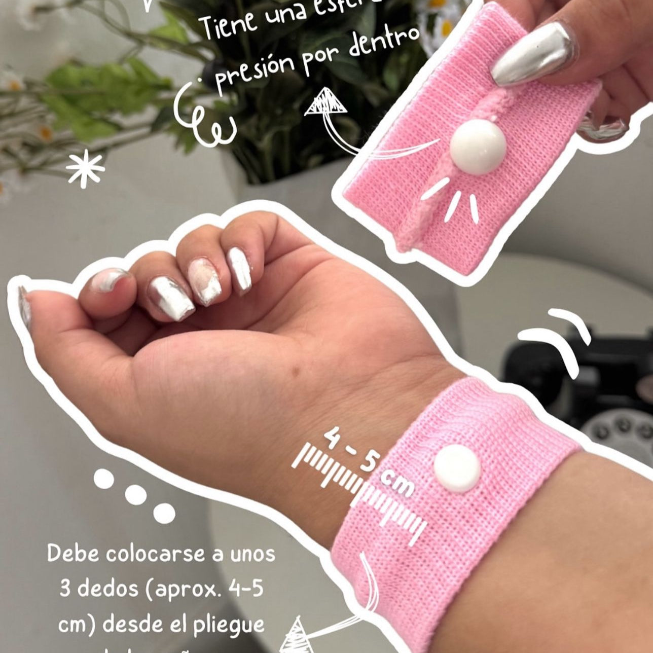 Banda de muñeca para prevenir nauseas - Dressygt