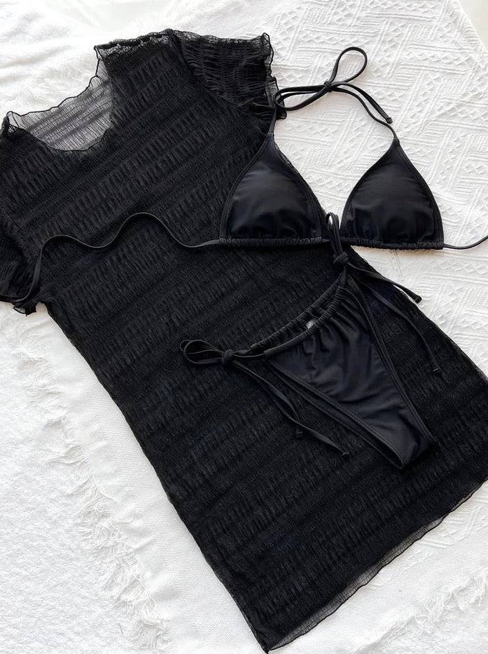 Conjunto de traje de baño con salida de baño
