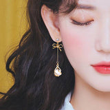 Aretes minmalistas largos