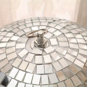 Bola disco plateada decorativa