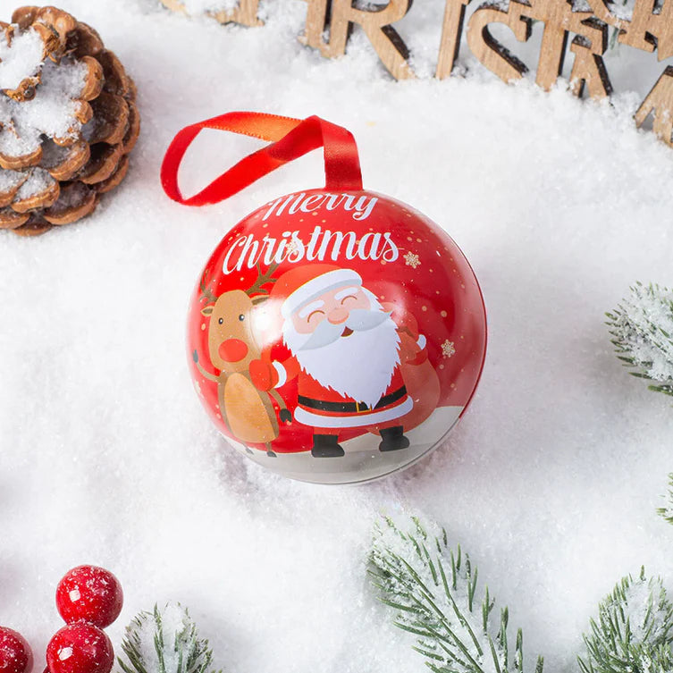 Docena de esferas con diseños navideños