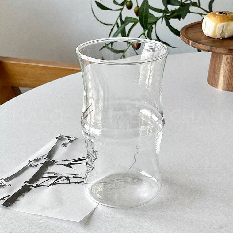 Set de vasos de vidrio con diseño de Bambu