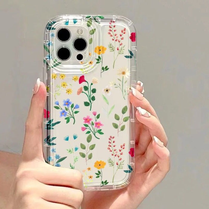 Case para IPhone de flores