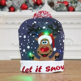 Gorro navideño con luces