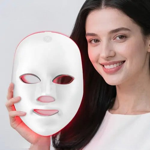 Mascarilla con luz LED para tratamiento facial - Dressygt