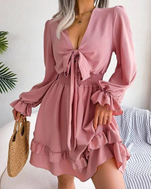 Vestido corto rosado