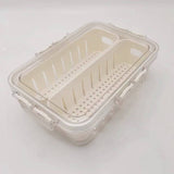 Plato organizador de dos espacios de alimentos para refri