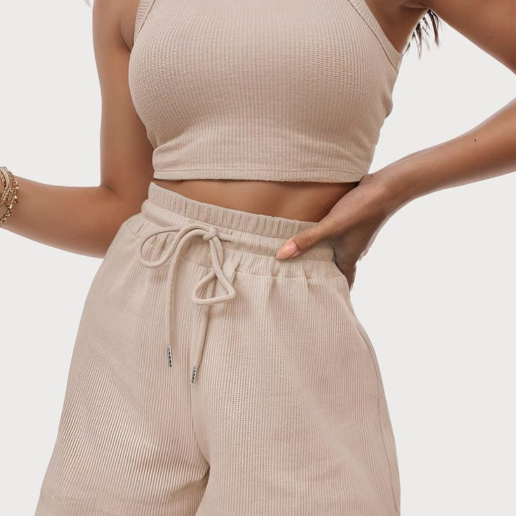 Conjunto casual de top y short