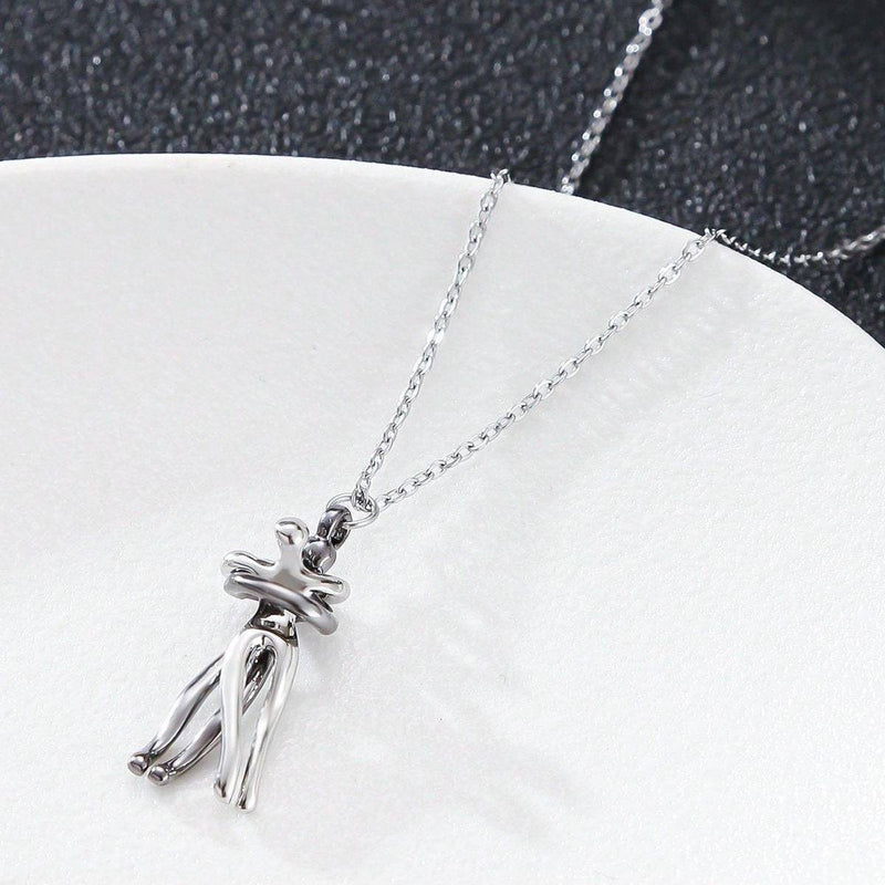 Collar matching de abrazo infinito