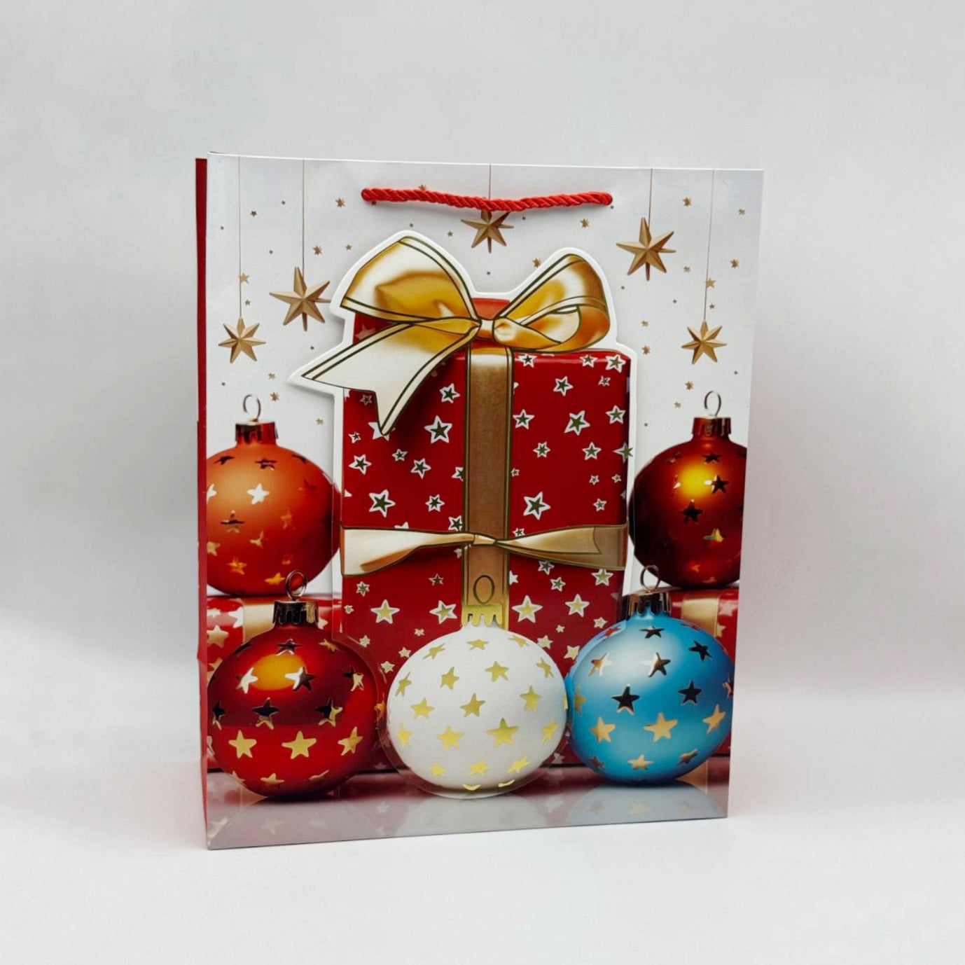 Bolsa de regalo navideña mediana