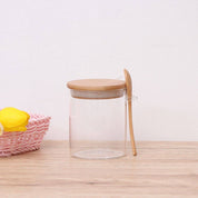 Mug de vidrio y tapa de bamboo de 10cmx10cm - Dressygt