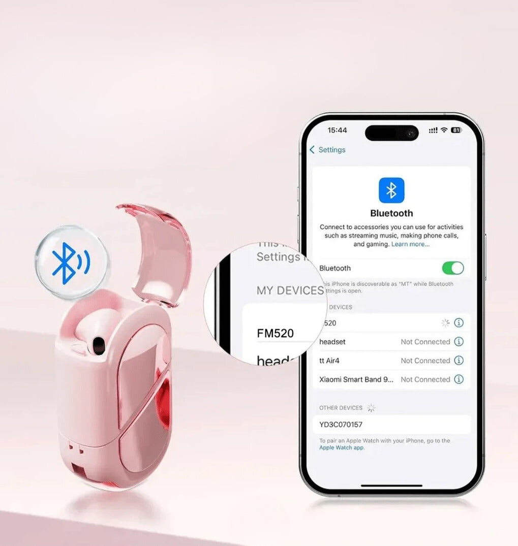 Audífonos inalámbricos en forma de corazón