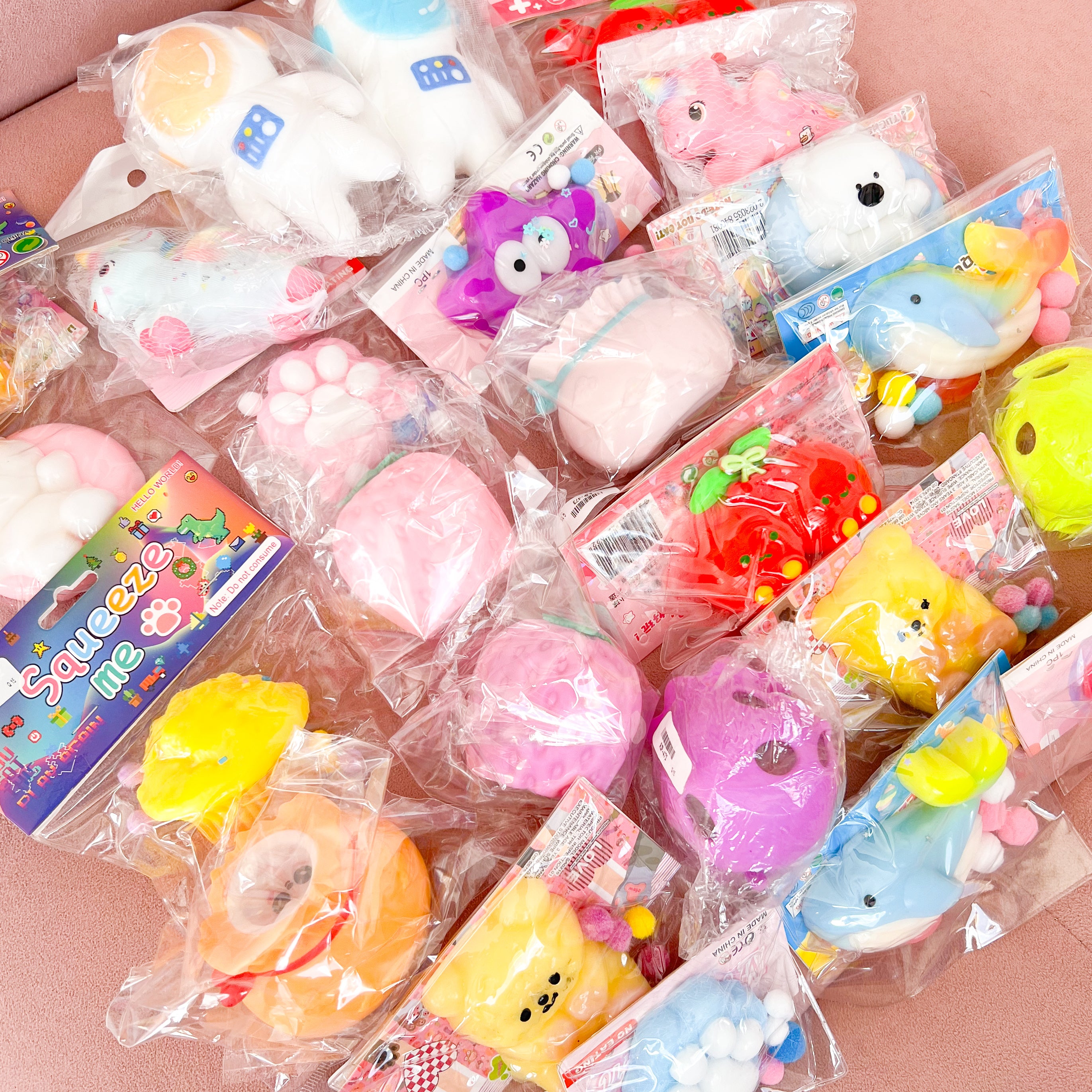 Set de 24 squishies antiestrés