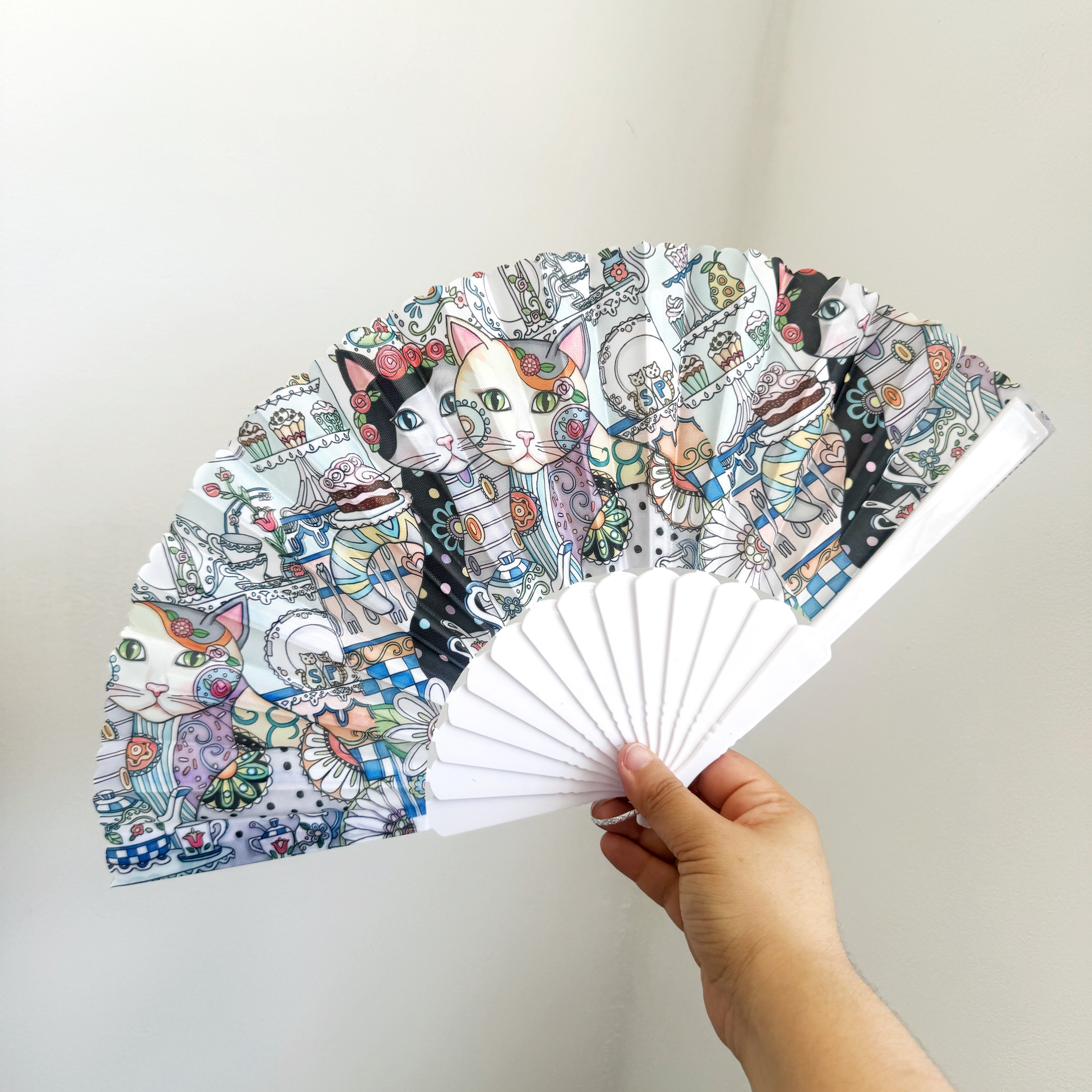 Abanico plegable con estampado - Dressygt