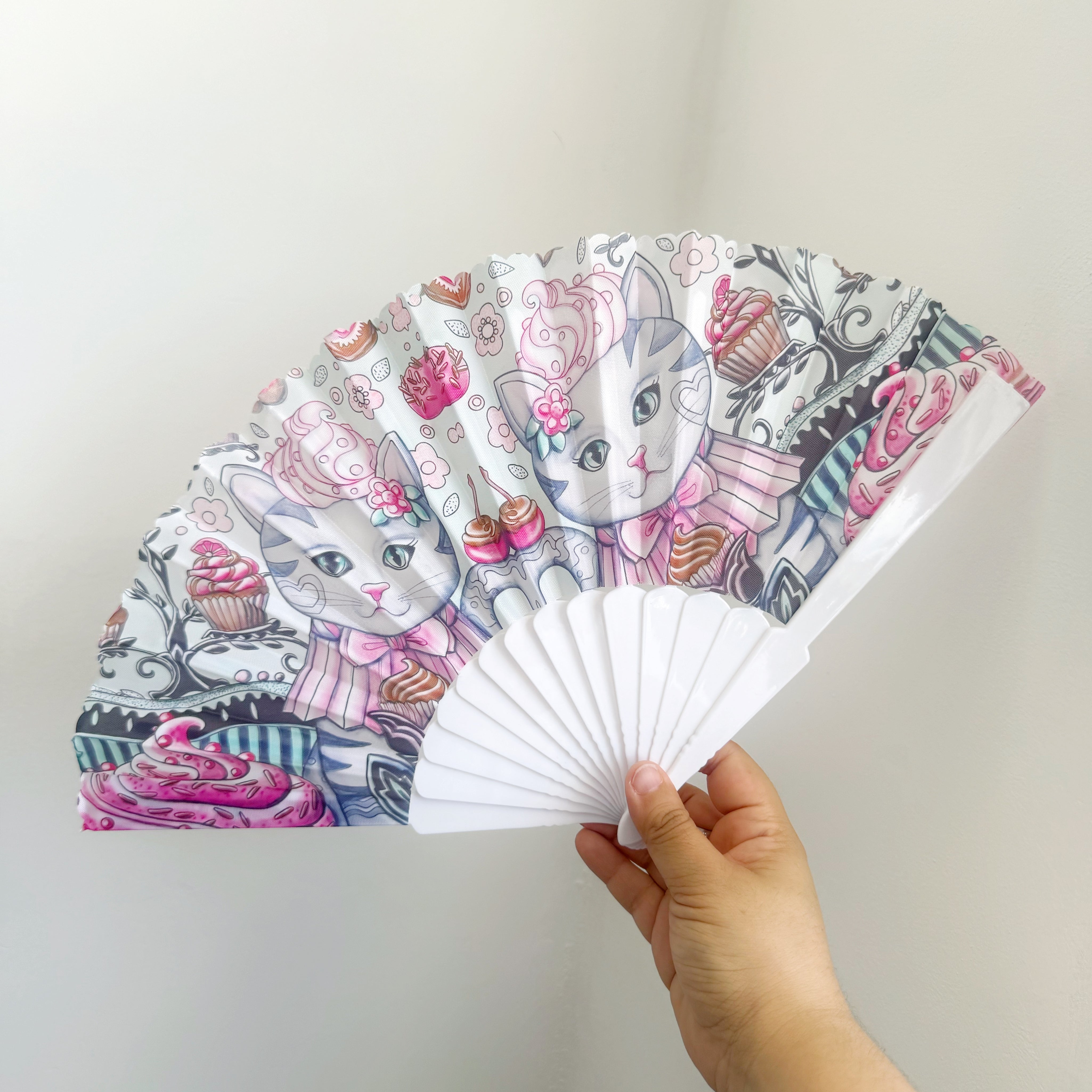 Abanico plegable con estampado - Dressygt