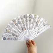 Abanico plegable con estampado de mosaico - Dressygt