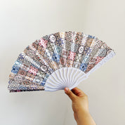 Abanico plegable con estampado de mosaico - Dressygt