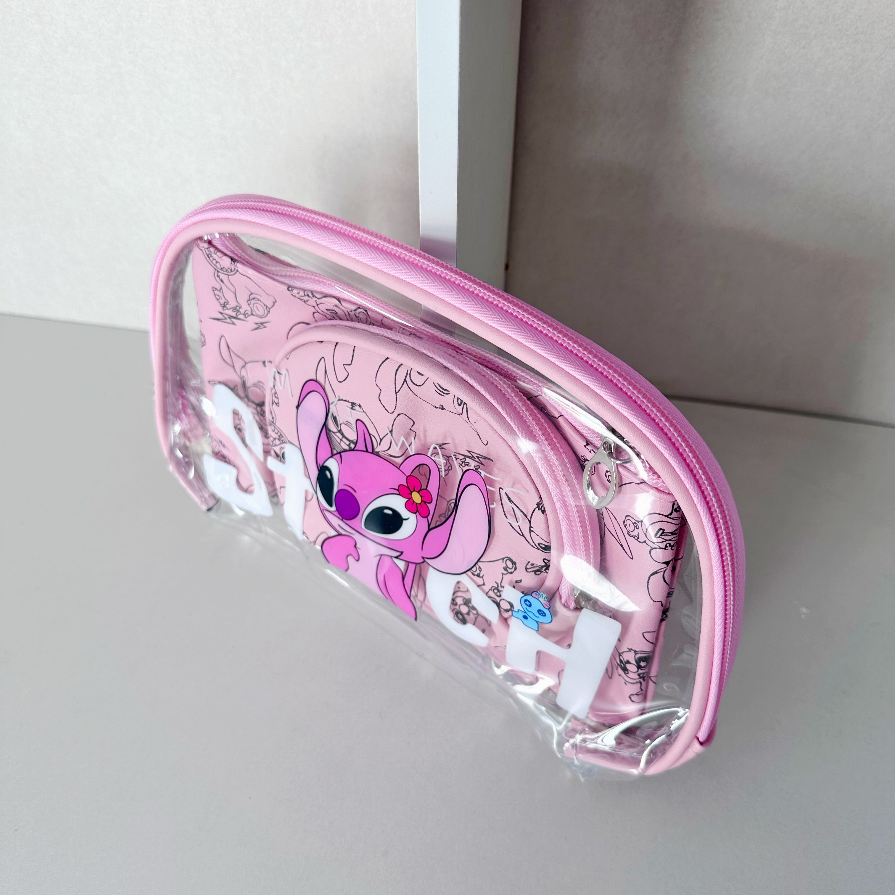 Set de 3 cosmetiqueras de Stitch