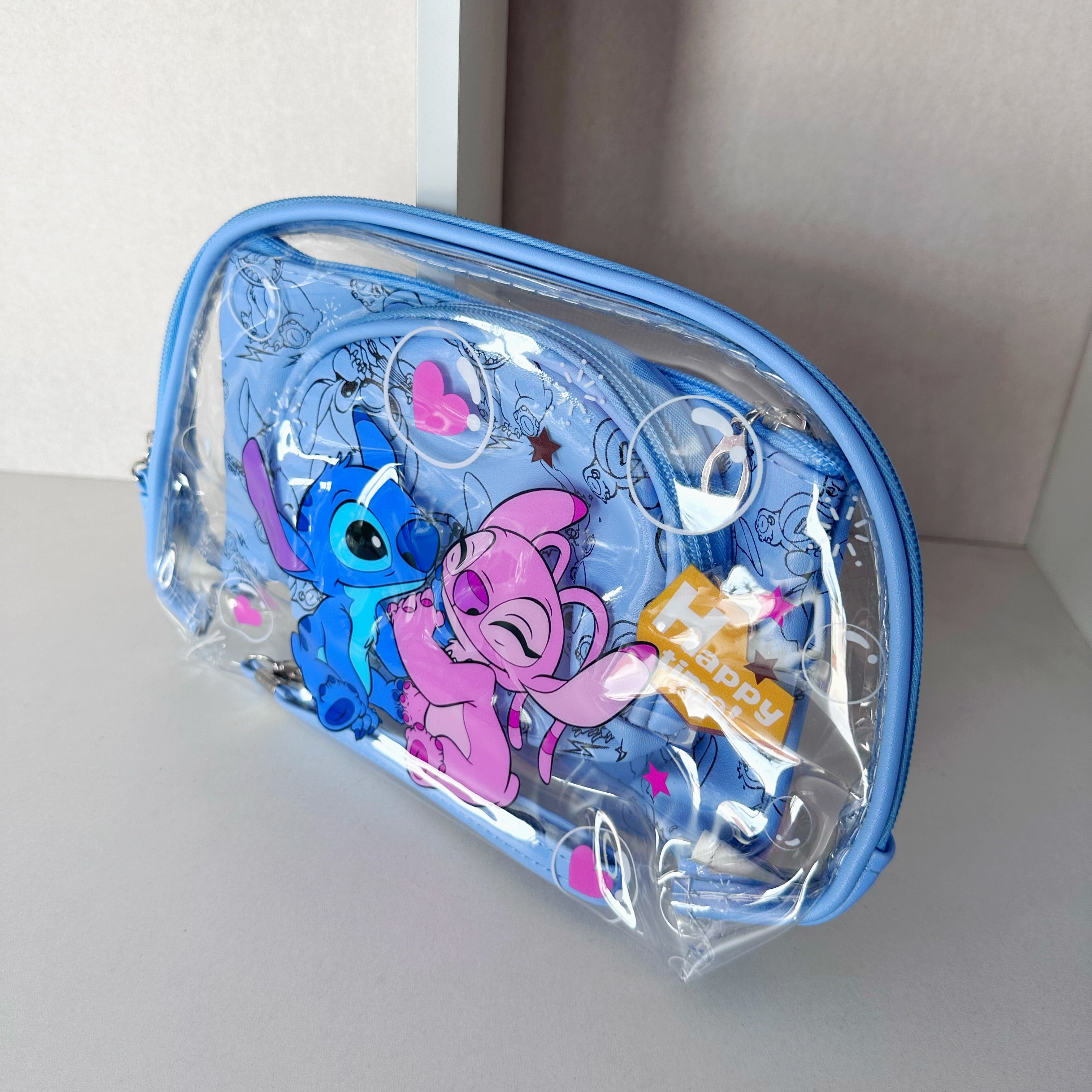 Set de 3 cosmetiqueras de Stitch