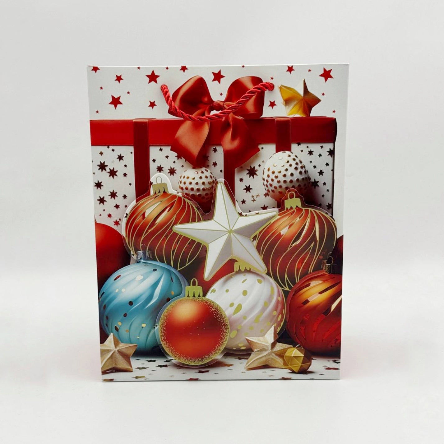 Bolsa de regalo navideña mediana