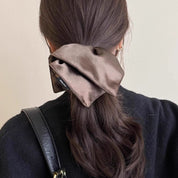 Scrunchie tipo moño cuadrado