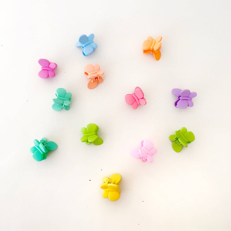 Set de ganchos mini de mariposa
