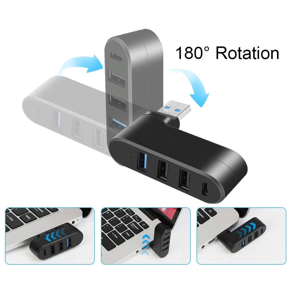 Adaptador USB de 4 puertos