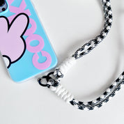 Strap blanco y negro para celular