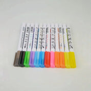 Set de 12 marcadores metálicos