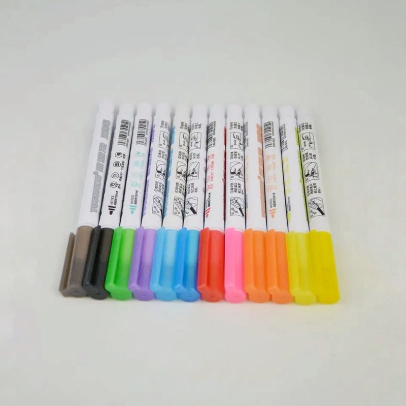 Set de 12 marcadores metálicos
