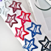 Set de 12 ganchos para cabello en forma de estrella