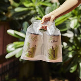 Bolsas transparentes portavasos