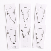 Tobillera plateada 5 diferentes estilo aleatorio - Dressygt