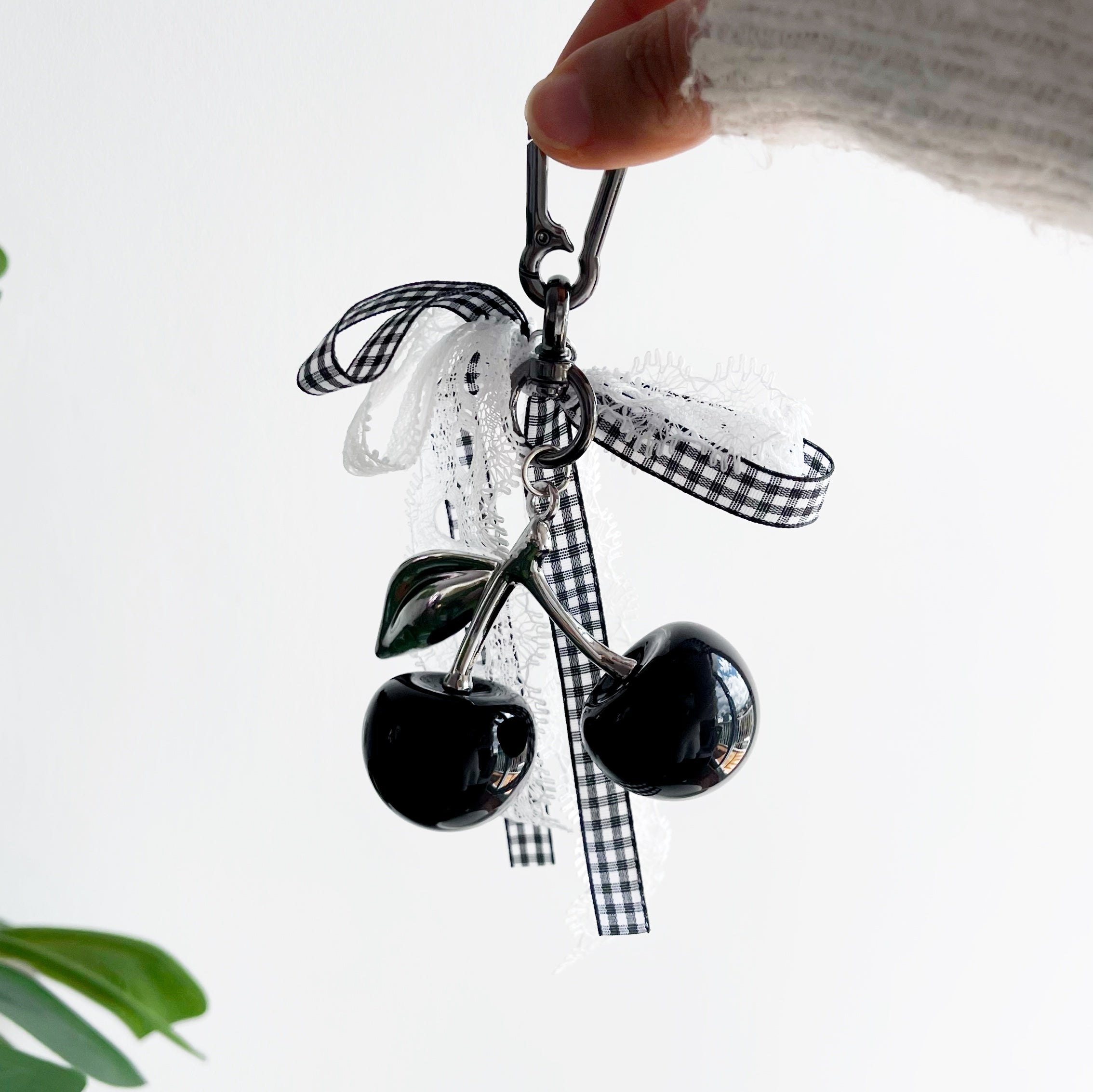 Llavero de cerezas vintage con listón - Dressygt