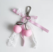 Llavero de cerezas vintage con listón - Dressygt