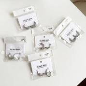 Aretes de argolla plateados estilo aleatorio 5 opciones - Dressygt