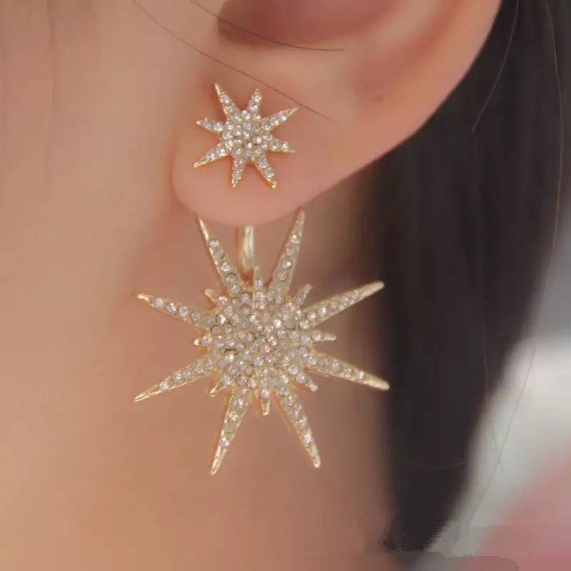 Arete estilizado de sol