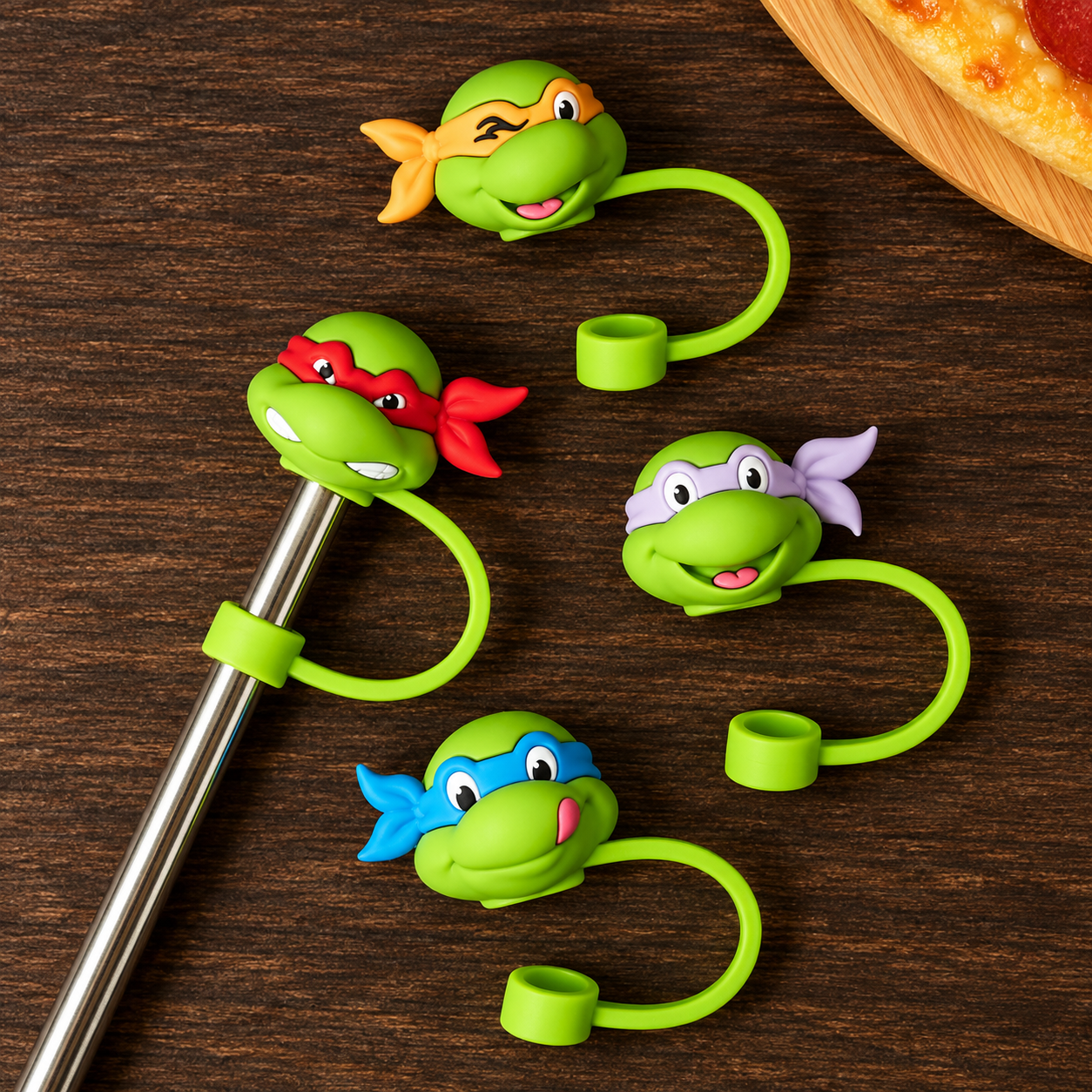 Protector de pajilla de tortugas ninja