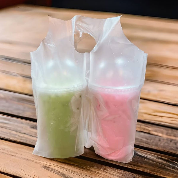 Bolsas transparentes portavasos