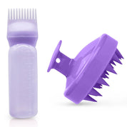 Set de  botella y cepillo masajeador anticaspa
