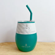 Vaso térmico de acero inoxidable con pajilla 20 oz