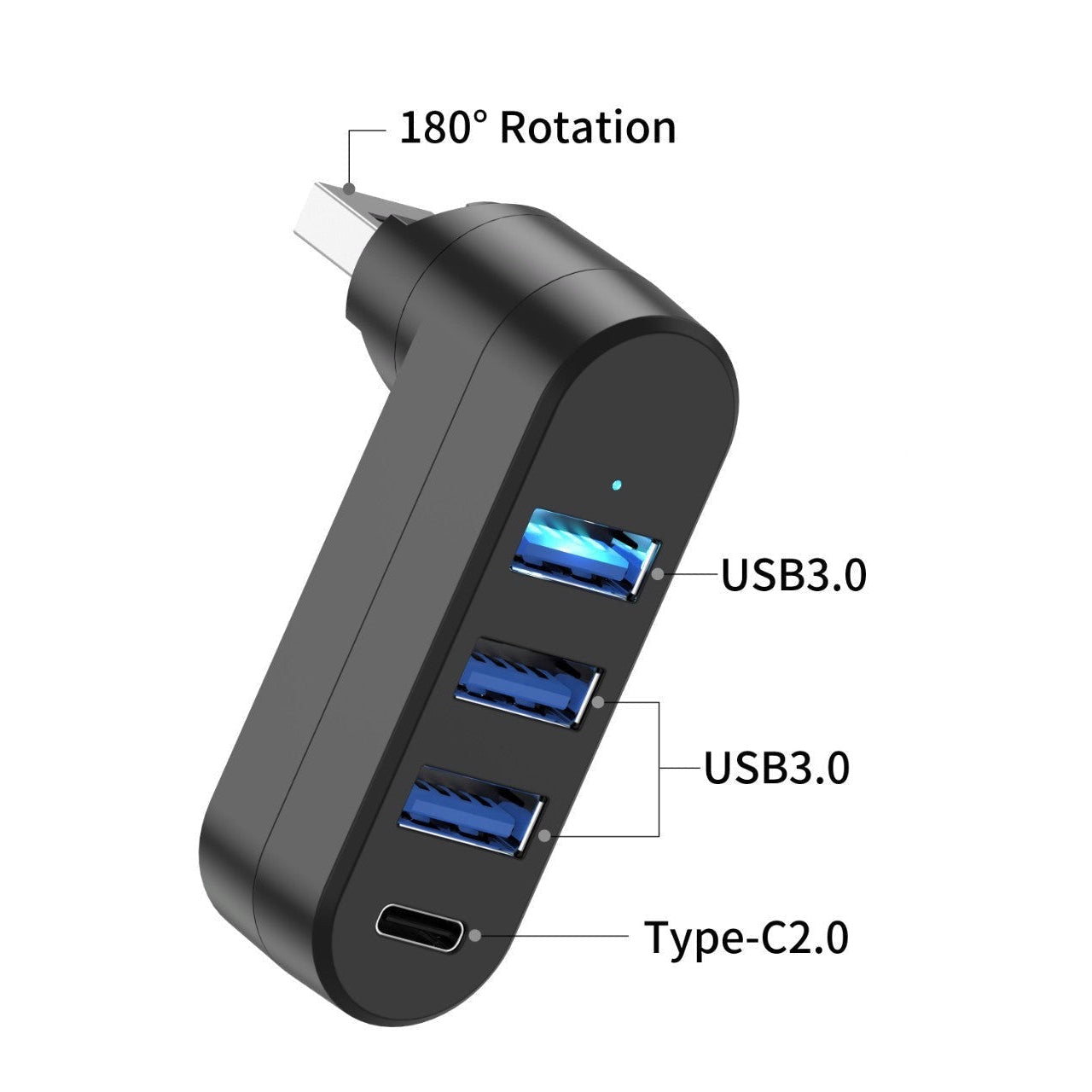 Adaptador USB de 4 puertos